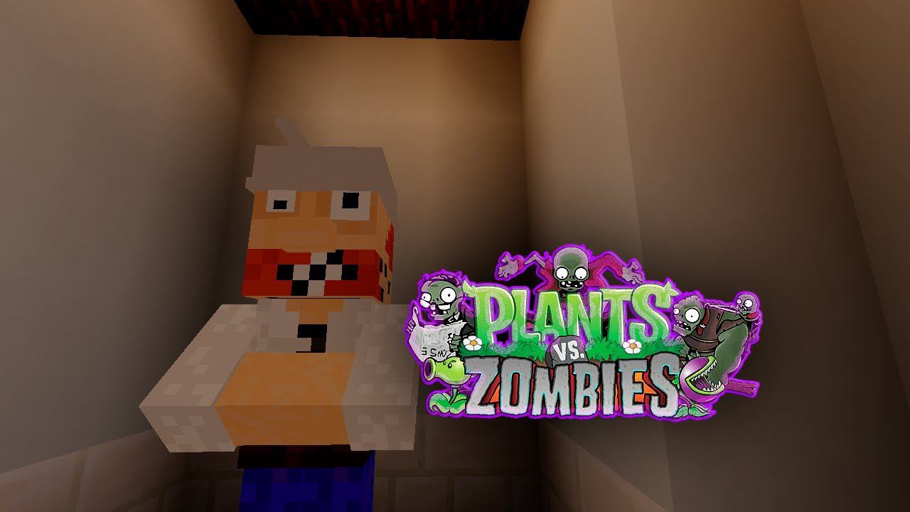 Plants VS Zombies / прохождение карты в MINECRAFT #1 смотреть онлайн