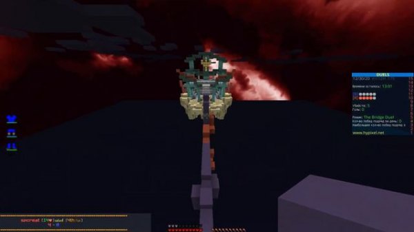 Туториал как сейвиться блоками MINECRAFT [Hypixel SkyWars MINECRAFT]