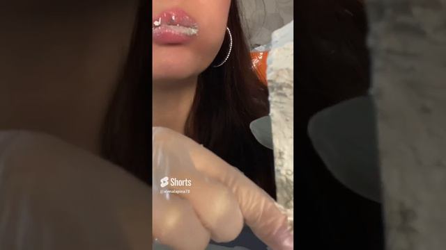 ASMR Crunch wet chalk in paste_меловой кирпич 💦в соленой пасте😋#asmr #eatingsounds #crunchy смотреть онлайн