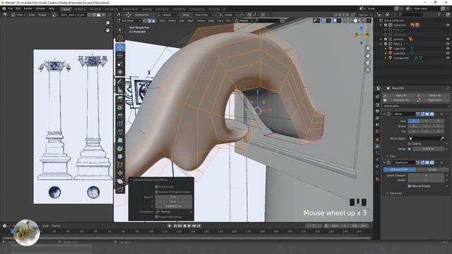 Creating Ancient pillars in Blender 2.9 Timelapse series _ Part 2 _ 2021 смотреть онлайн