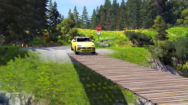 Police Car Chase Car Racing - Cars vs Bridge - BeamNG Drive смотреть онлайн