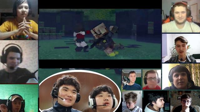 "Nightmares" - A Minecraft Music Video ♪ [REACTION MASH-UP]#1188 смотреть онлайн