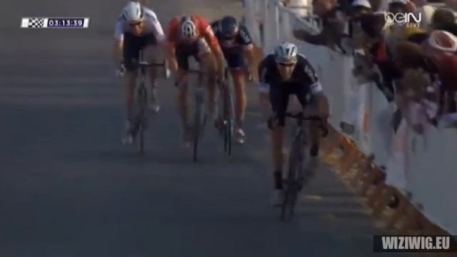 Stage 1 - Tour of Qatar 2014 - finish смотреть онлайн