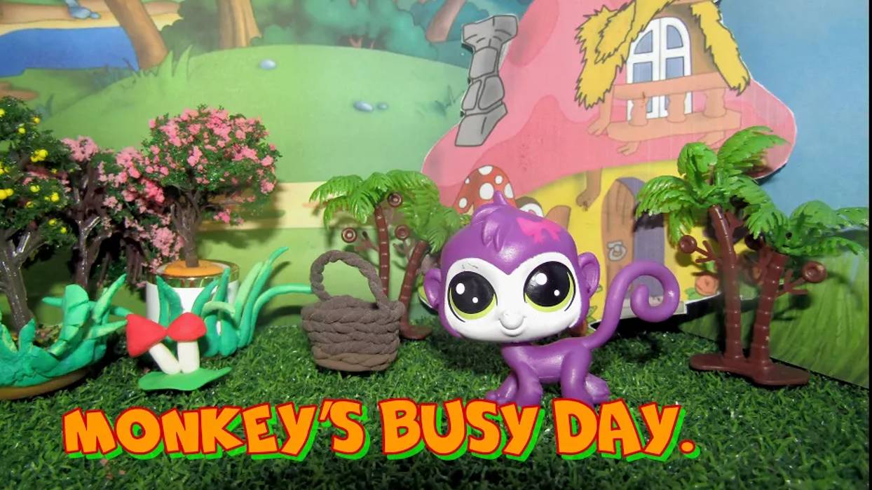 Английский для самых маленьких. Фонетическая сказка с LPS. Monkey’s busy day. смотреть онлайн