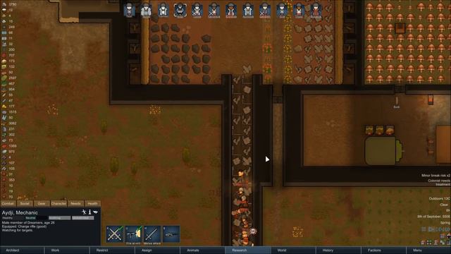 RimWorld (Permadeath) Дикари "Мечтатели" - 35 - Торговая Неделя смотреть онлайн