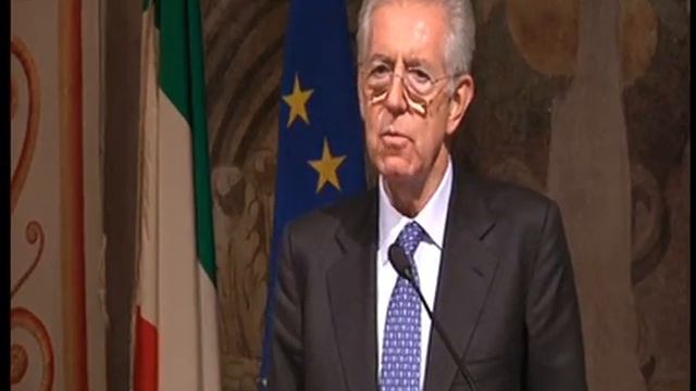 Mario Monti Italy's prime minister. смотреть онлайн