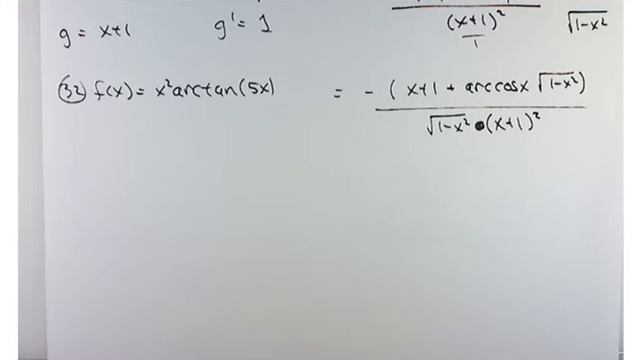 Mat 1730 Section 3.6 Derivatives of the inverse trig functions смотреть онлайн