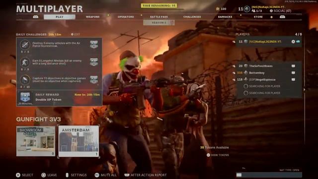 Playing COD Cold War Knife Fight 3v3 come watch..... смотреть онлайн