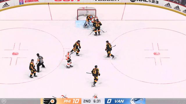 NHL 23 Full Season Playthrough - Game 56 - Flyers vs Canucks смотреть онлайн