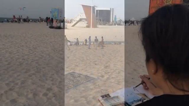SKETCHING AT KITE BEACH VLOG 12 смотреть онлайн