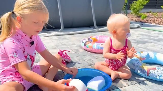 СОФИЯ И НИКА 24 ЧАСА В НОВОМ БАССЕЙНЕ. СОФУНЬЯ ШАЛУНЬЯ(Перезалив) смотреть онлайн