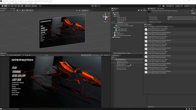 Overwatch Main Menu mockup (Testing components in Unity) смотреть онлайн