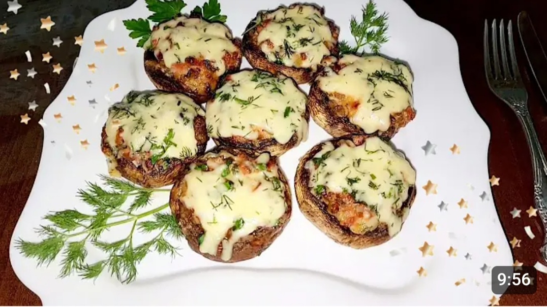 ФАРШИРОВАННЫЕ ШАМПИНЬОНЫ НА ПРАЗДНИЧНЫЙ СТОЛ.??? смотреть онлайн