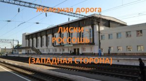 Железная дорога Лиски - Евдаково - Подгорное - Россошь (вид из окна поезда, зап сторона) (ЮВЖД)