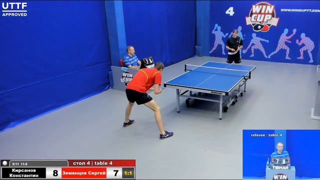 11:30 Кирсанов Константин 3-2 Земянцев Сергей стол 4 Юг -1 27.11.20 смотреть онлайн