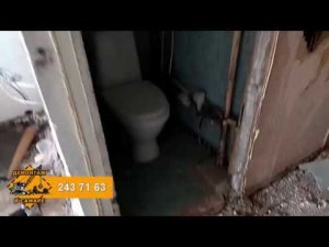 Демонтаж сантехкабины постройки 90х годов