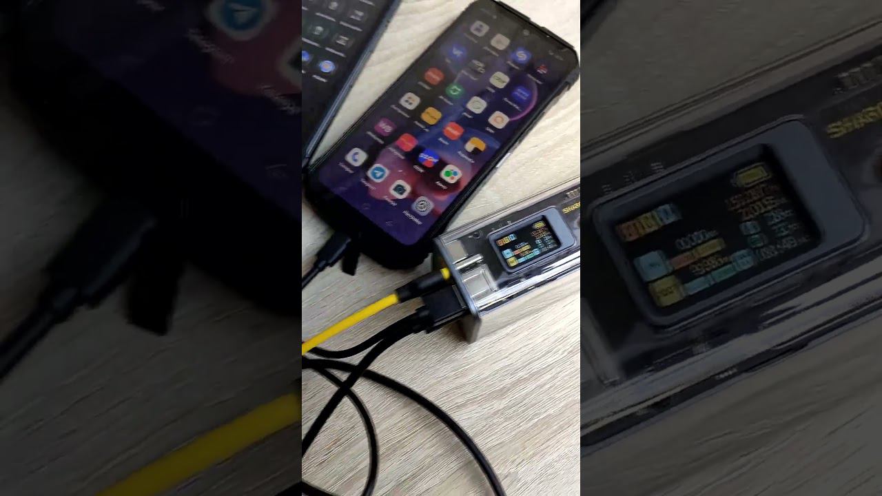 Крутой прозрачный Пауэрбанк емкостью 25600 мАч. Power bank Shargeek Storm 2 на 100 Вт. #shorts смотреть онлайн