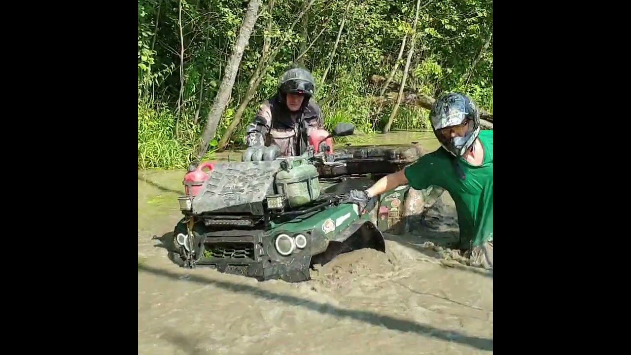 Квадроцикл Kawasaki brute force 750 брод смотреть онлайн