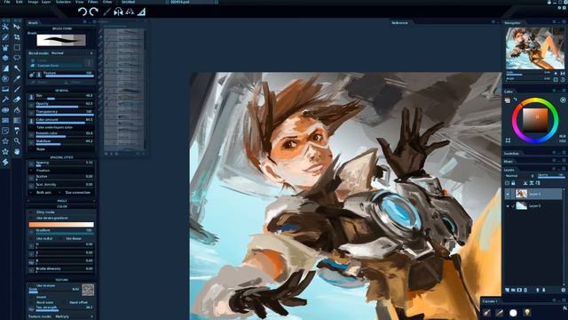 [Overwatch] Tracer - speedpaint [Paintstorm studio] смотреть онлайн