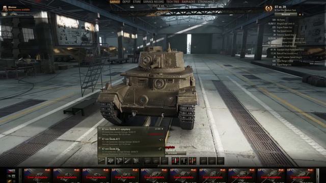 WoT ST vz. 39 tier IV Czechoslovakian medium tank from patch 9.13 смотреть онлайн