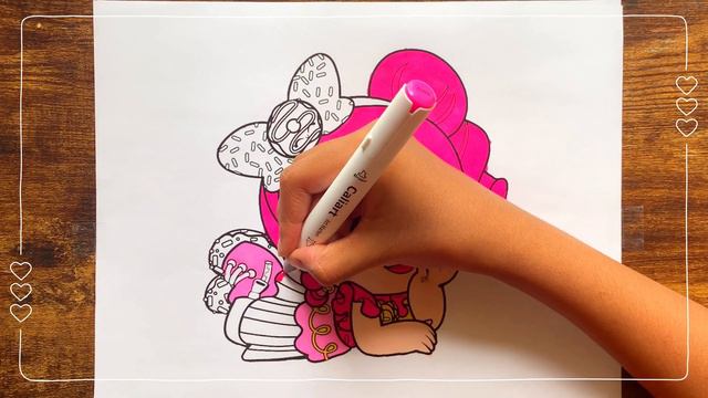 How To Color Donatina | Kindi Kids Coloring