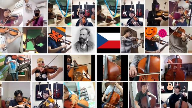 【オンライン合奏】 ドヴォルザーク スラブ舞曲第8番 ひよこ🐣ストリングス смотреть онлайн