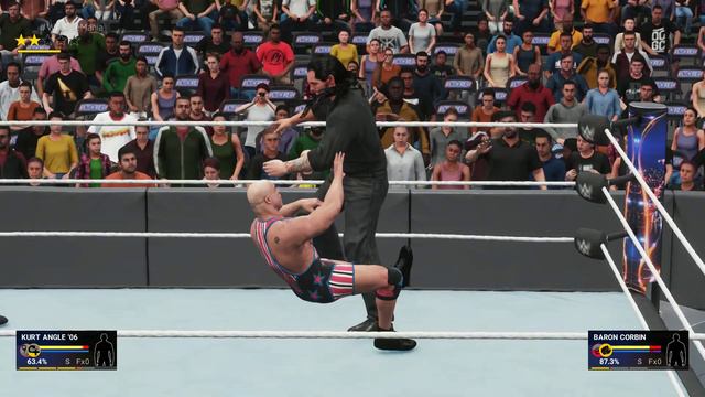 Wwe 2k19/Курт Энгл против Барона Корбина в последнем матче в карьере смотреть онлайн
