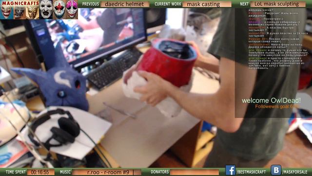League of Legends Kindred mask resin casting pt1 смотреть онлайн