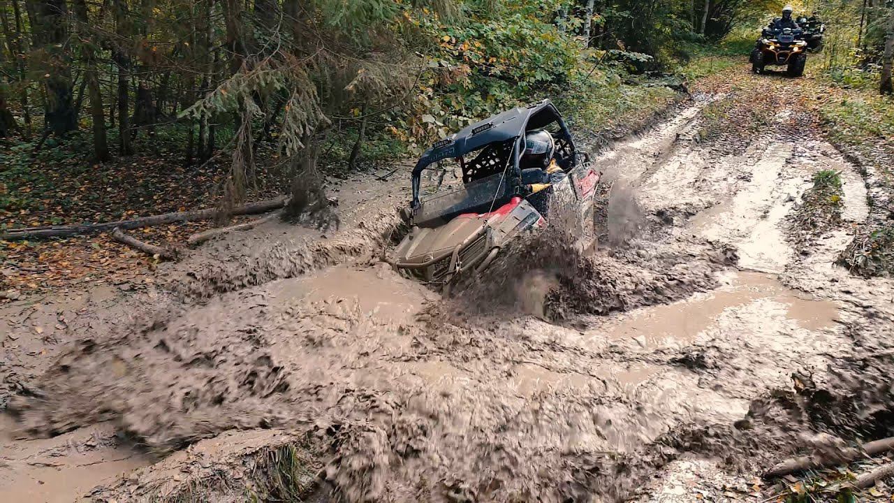 Осеняя покатушка на квадроциклах Brp, Cf-moto Z8, Stels Guepard смотреть онлайн
