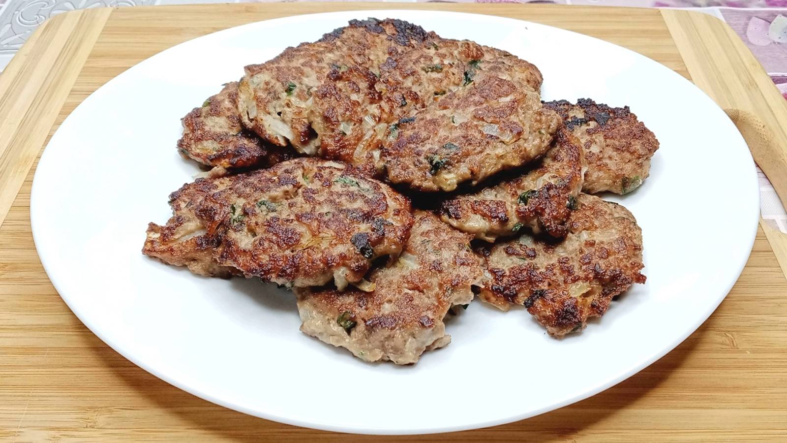 Оладьи из фарша на сковороде