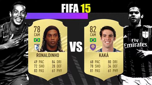 FIFA 20 ⚽️ RONALDINHO VS KAKA ⚽️ FIFA EVOLUTION ⚽️ FIFA 07 - FIFA 20👍