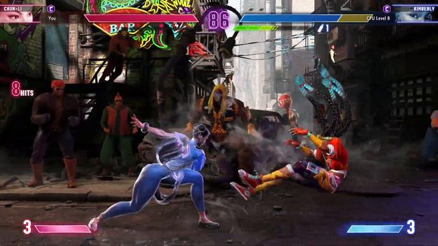 Street Fighter 6 Chun Li vs Kimberly Gameplay No Commentary смотреть онлайн