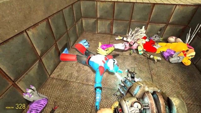 DESTROY ALL GOLD GLAMROCK ANIMATRONICS In Garry's Mod! Five Nights at Freddy's смотреть онлайн