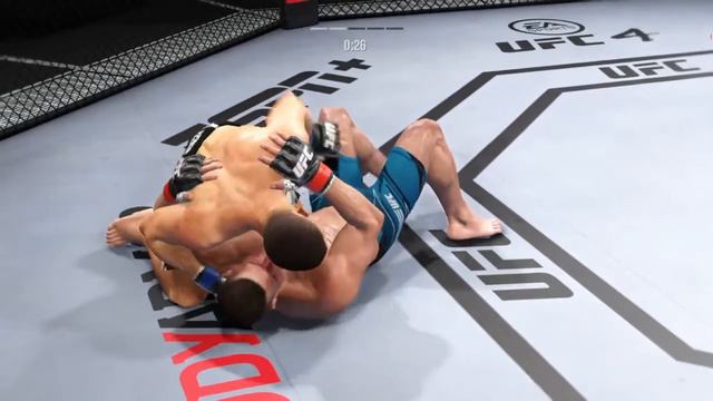 СТИВЕН ТОМПСОН VS НЕЙТ ДИАЗ UFC 4 CPU VS CPU смотреть онлайн
