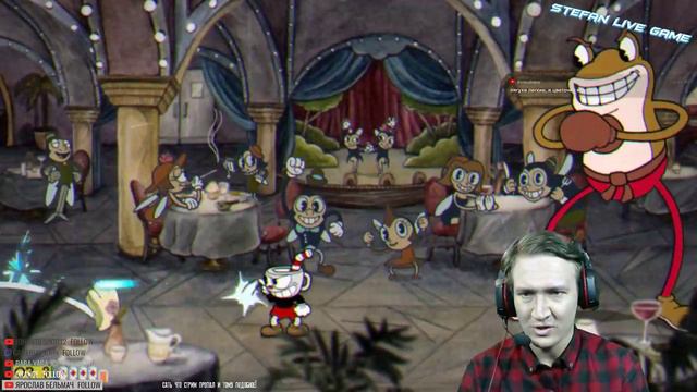 ►YOU Чашкоголовый ☕◄ Stefan Live Game играет в ⭐Cuphead⭐ #1-2 смотреть онлайн