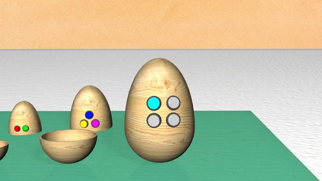 Яйца разных размеров | цвета #разноцветныеяйца #цветныеяйца #3дяйца #мультфильм смотреть онлайн