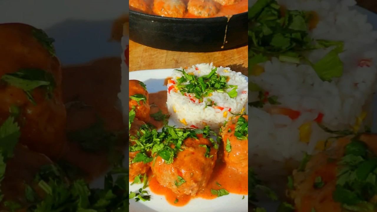 Тефтели с томатной - сливочной подливой. #shortsvideo смотреть онлайн