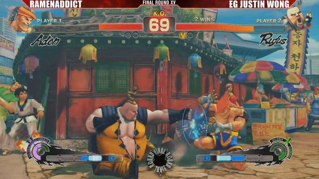 FRXV SSF4AE top 8 winners semi's FR Ramenaddict vs EG Justin Wong. смотреть онлайн