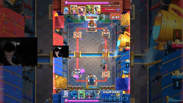 golem first play !!! Golem Bomber Electro Dragon deck 👈King❤SEBAS clash Royale смотреть онлайн