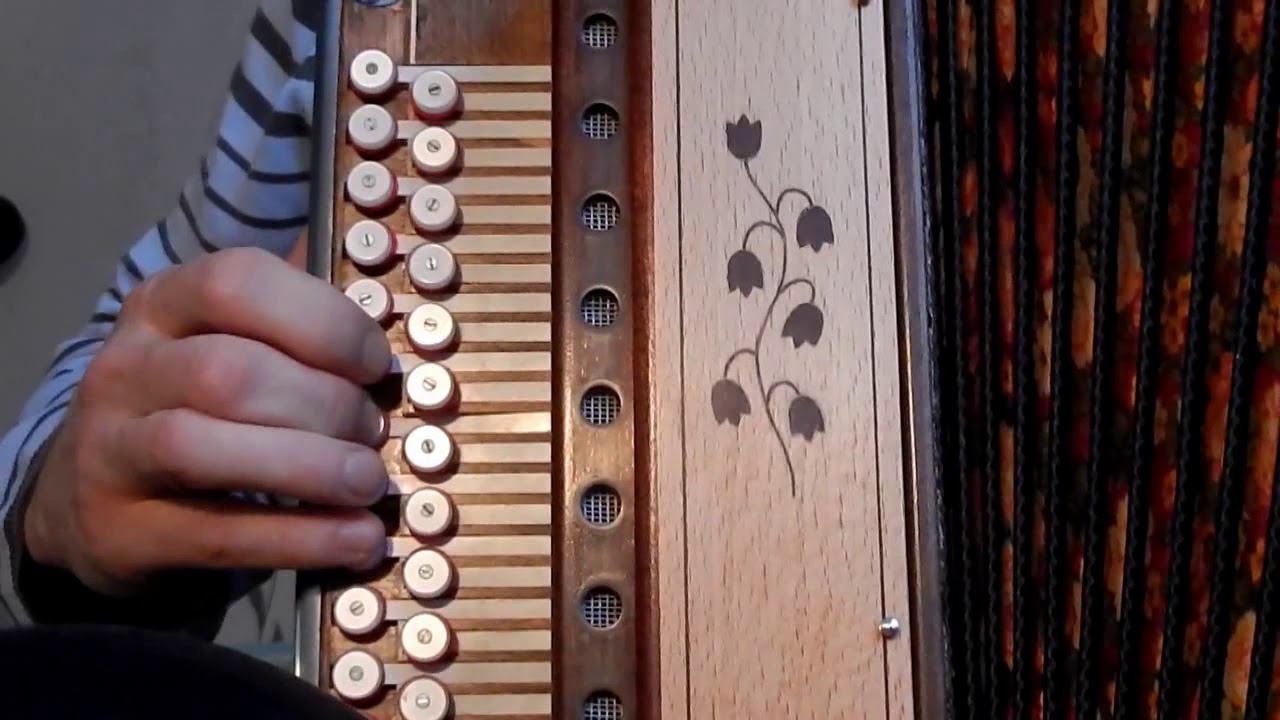 Белым снегом(как играть на гармони,с цифрами) смотреть онлайн