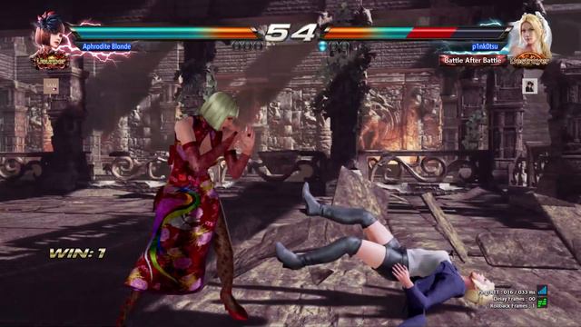 TEKKEN 7 Aphrodite Blonde (Anna Williams) gameplay after Tekken 8 2024 смотреть онлайн