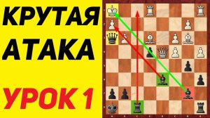 ШАХМАТЫ для 2-1 разряда. АТАКА НА КОРОЛЯ. Школа шахмат d4-d5.