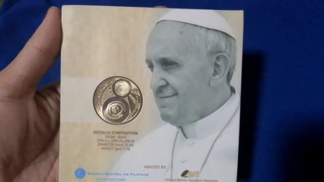 Pope Francis Commerative coin during his Papal visit in the Philippines. My Coin Collection смотреть онлайн