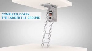 Монтаж автоматической чердачной лестницы Aci AL Motorizzata