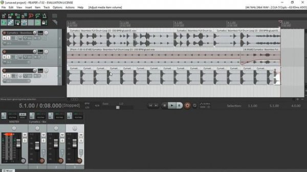 Работа с аудио, лупами и семплами в DAW Reaper