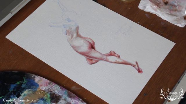 ANATOMY oil study || CANVAS PAPER! смотреть онлайн