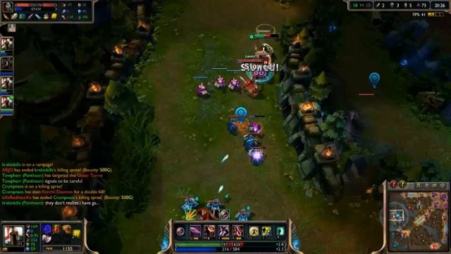 League Of Legends Season 4 5v5 Pantheon vs Shaco смотреть онлайн