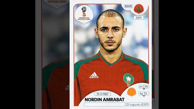 Complete MOROCCO stickers in Panini FIFA World Cup Album "Russia 2018" смотреть онлайн