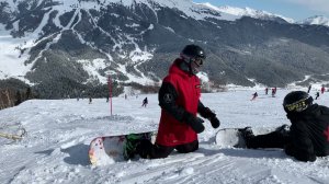 27. Вгрызаемся в склон. Передний кант. Карвинг. Сноуборд. Илья Косяченко