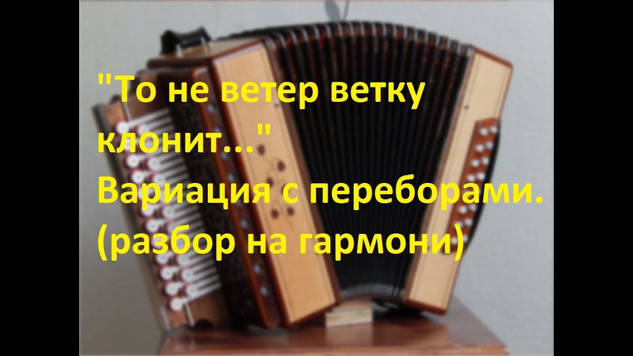 "То не ветер ветку клонит...".Вариация с переборами(разбор на гармони) смотреть онлайн